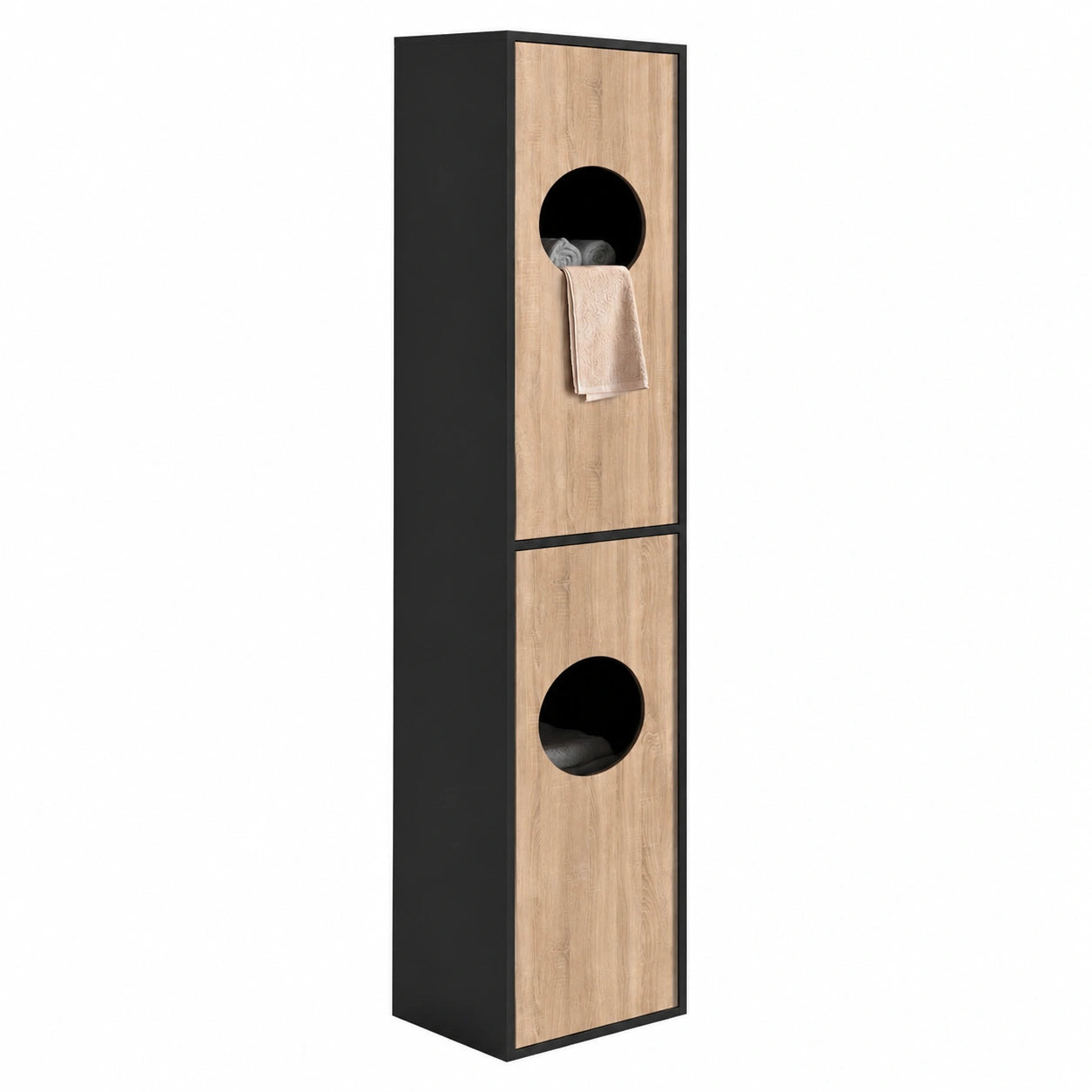 Armoire, coloris noir, pour la chambre