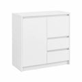 Armoire, réglable, avec rangement, avec tiroirs, coloris blanc, 70 x 40 x 74,5 cm, pour la chambre