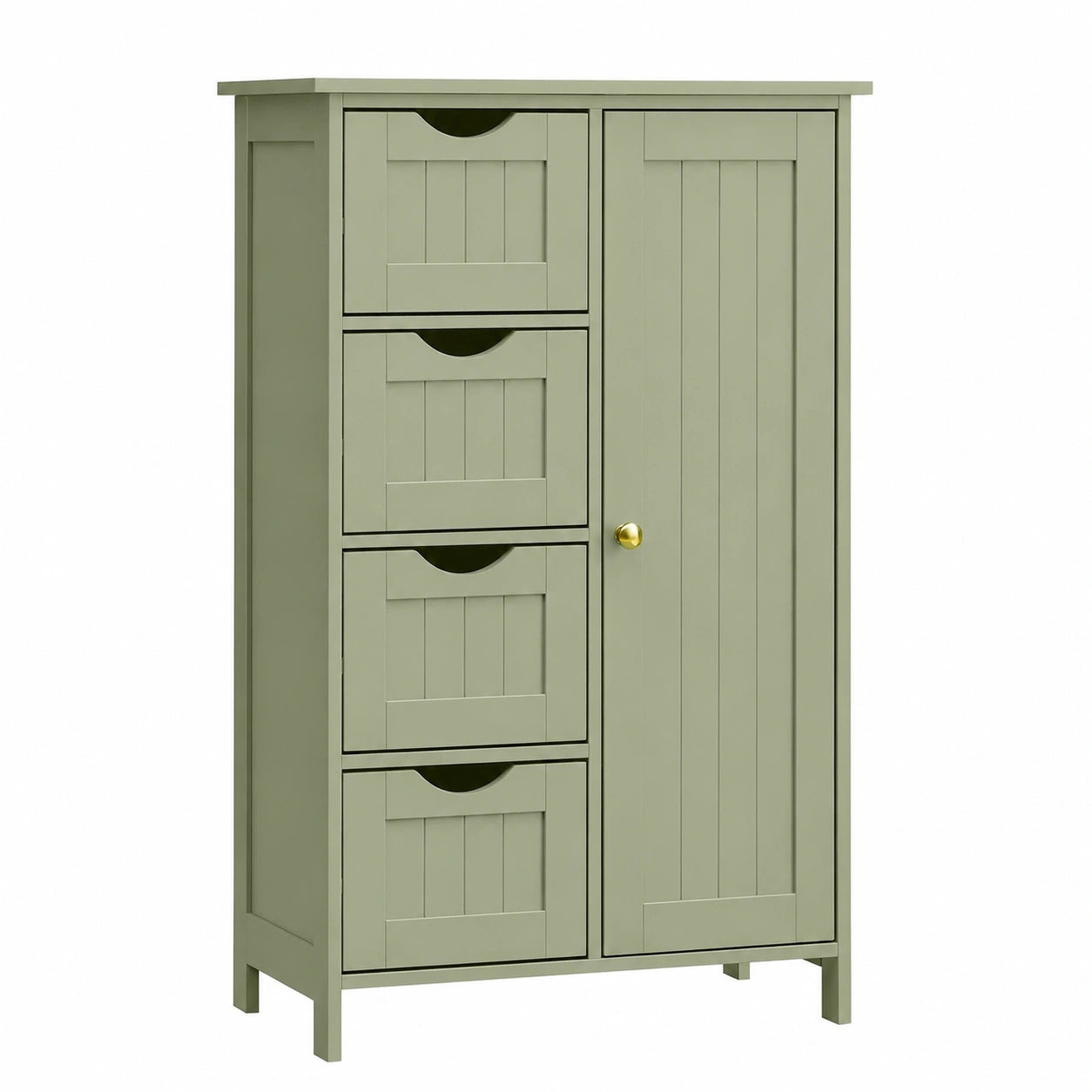 Armoire, réglable, avec rangement, avec tiroirs, coloris vert, 30 x 55 x 82 cm, pour la chambre
