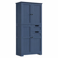 Armoire, avec rangement, avec tiroirs, avec portes, coloris bleu, 164,5 x 60 x 30 cm, pour la chambre